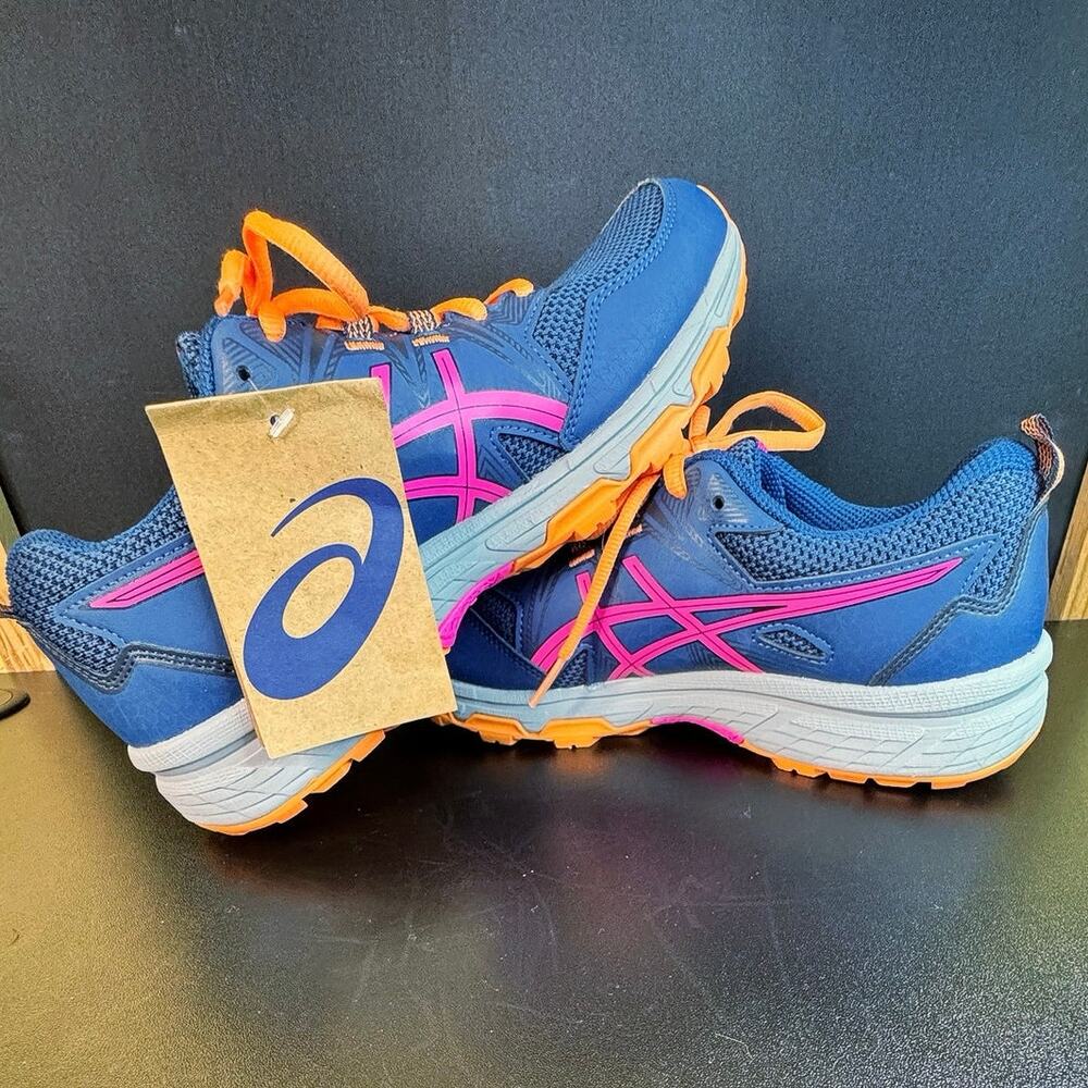 ASICS GEL-Venture 8 Women’s Size 8 Blue Pink Orange Running Shoes